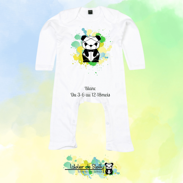 Barboteuse Pitchoune - Panda de l'atelier