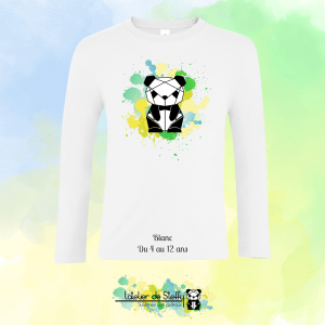 Tee shirt manches longues Ethan - Panda de l'atelier