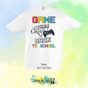 Tee shirt Max - Game over...Back to school