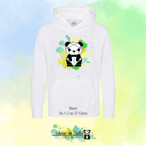 Sweat capuche Noah - Panda de l'atelier
