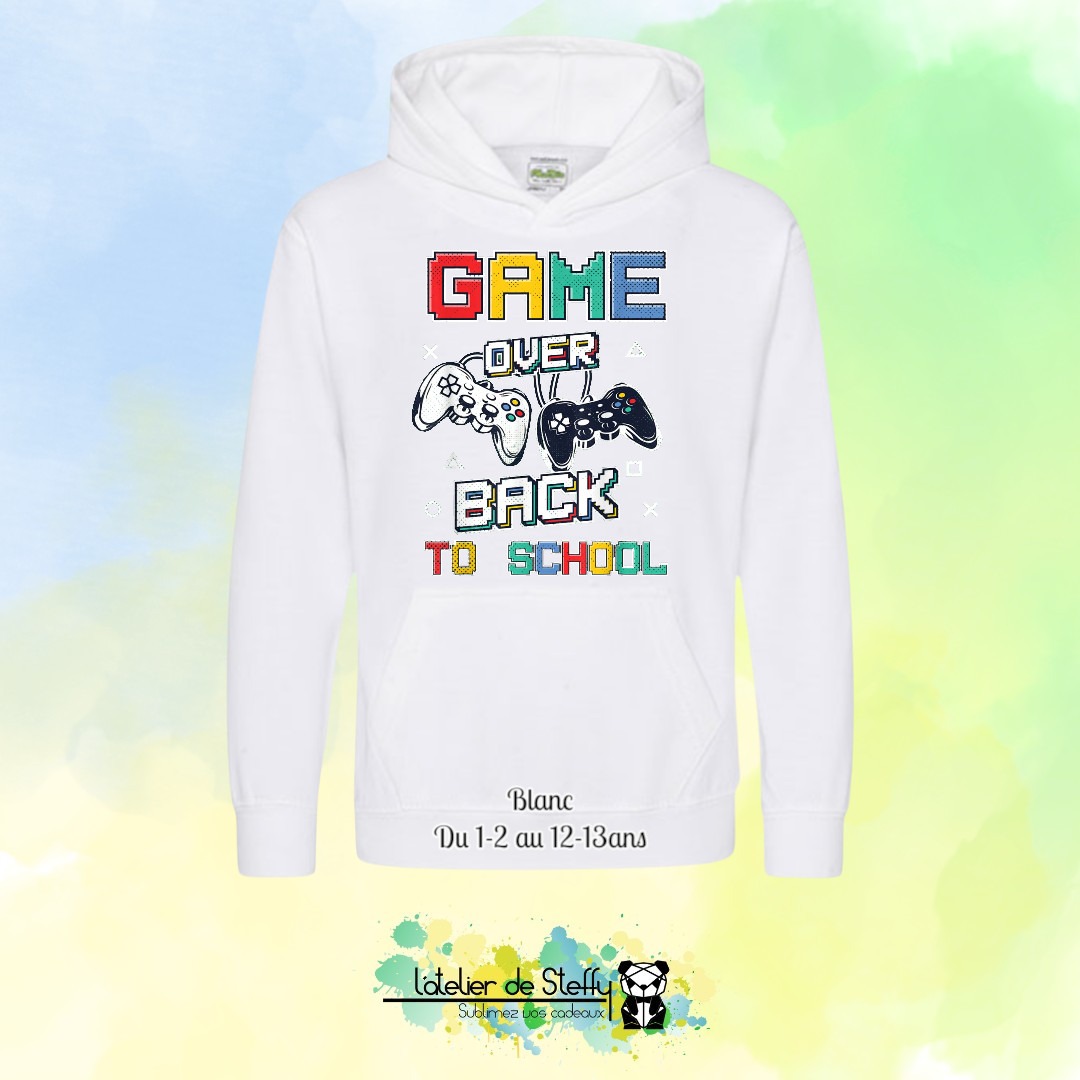 Sweat capuche Noah - Game over...Back to school