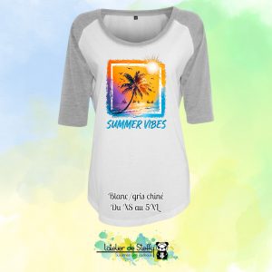 Tee-shirt manches 3/4 Majo - Summer vibes