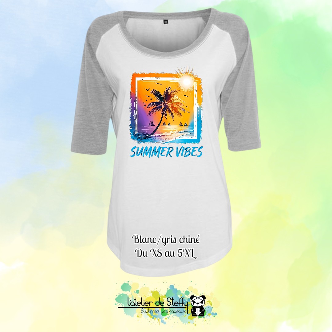 Tee-shirt manches 3/4 Majo - Summer vibes