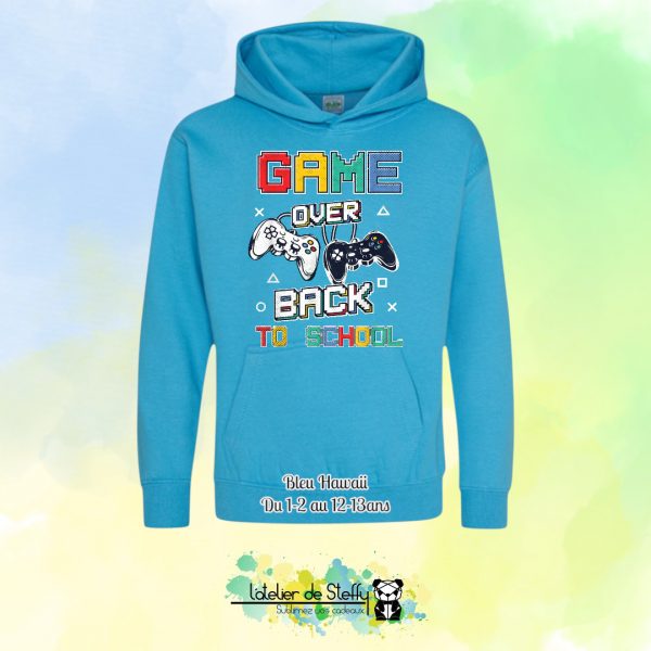 Sweat capuche Noah - Game over...Back to school – Image 7