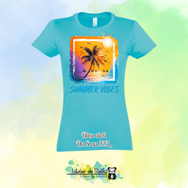 Tee shirt Steffy - Summer vibes – Image 4