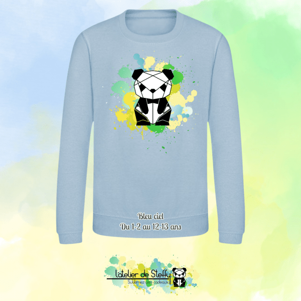 Sweat col rond Lyzo - Panda de l'atelier – Image 2