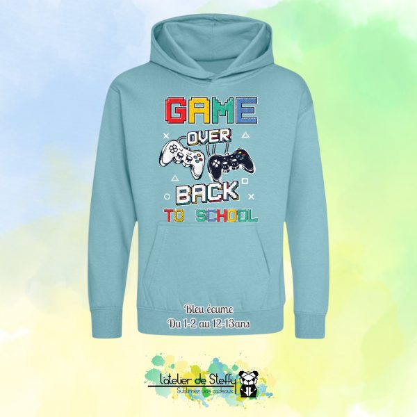 Sweat capuche Noah - Game over...Back to school – Image 5