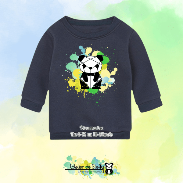Sweat col rond Choupinou - Panda de l'atelier – Image 2
