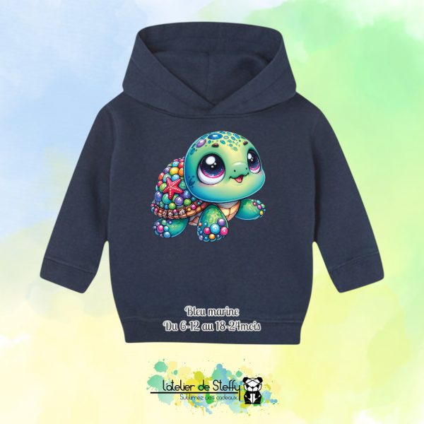 Sweat capuche Boudchou - Tortue mimi – Image 2