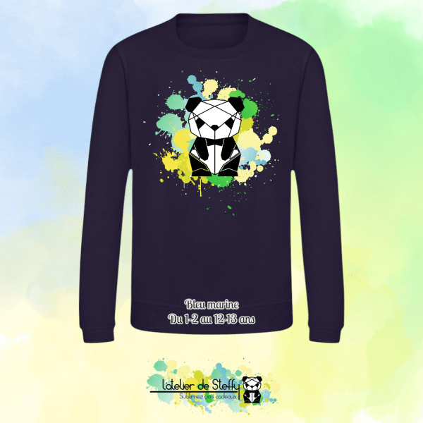 Sweat col rond Lyzo - Panda de l'atelier – Image 5