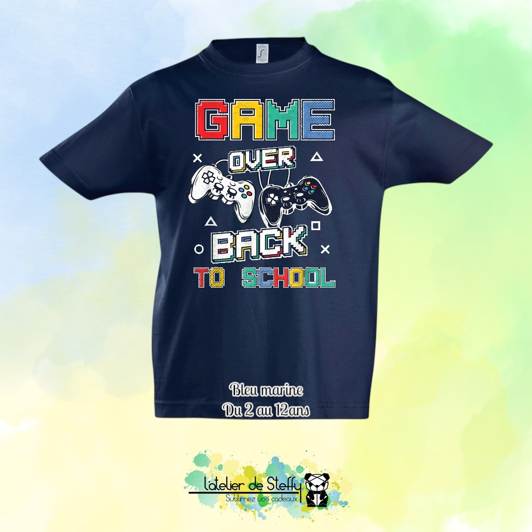 Tee shirt Max - Game over...Back to school – Image 3
