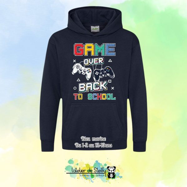 Sweat capuche Noah - Game over...Back to school – Image 8