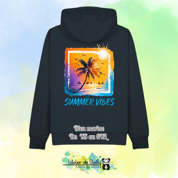 Veste sweat capuche Cath - Summer vibes – Image 4