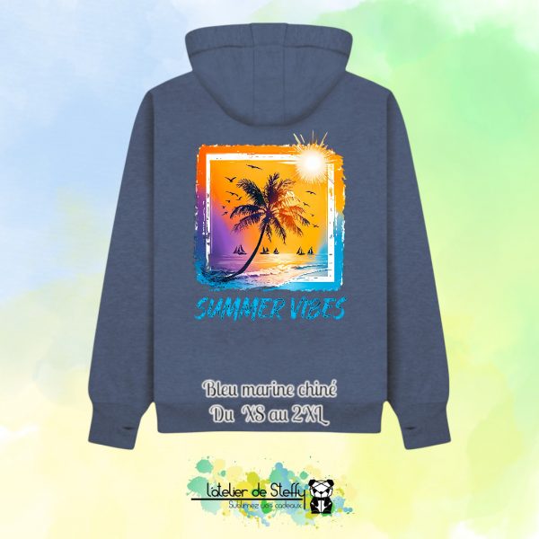Veste sweat capuche Cath - Summer vibes – Image 5
