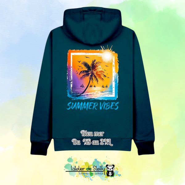 Veste sweat capuche Cath - Summer vibes – Image 6