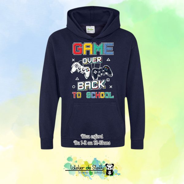 Sweat capuche Noah - Game over...Back to school – Image 9