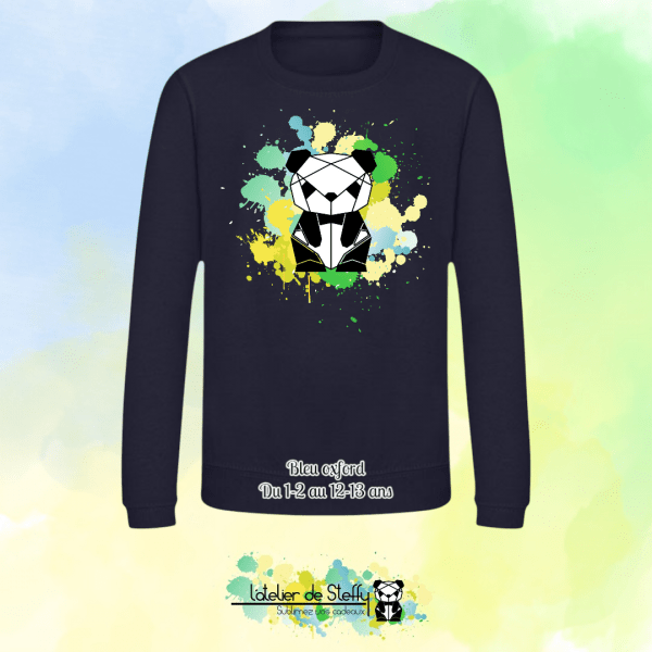 Sweat col rond Lyzo - Panda de l'atelier – Image 6