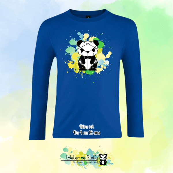Tee shirt manches longues Ethan - Panda de l'atelier – Image 3