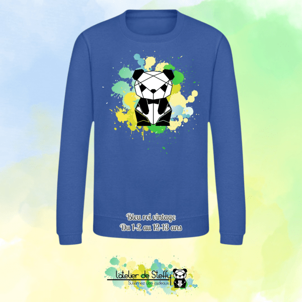 Sweat col rond Lyzo - Panda de l'atelier – Image 8