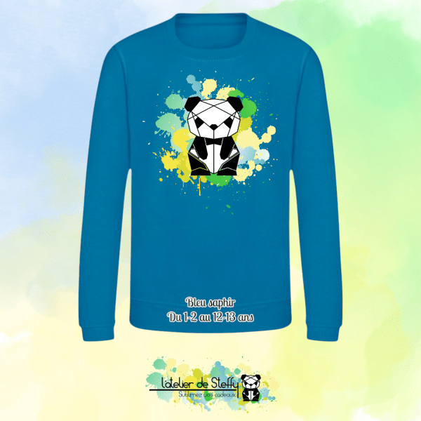 Sweat col rond Lyzo - Panda de l'atelier – Image 9
