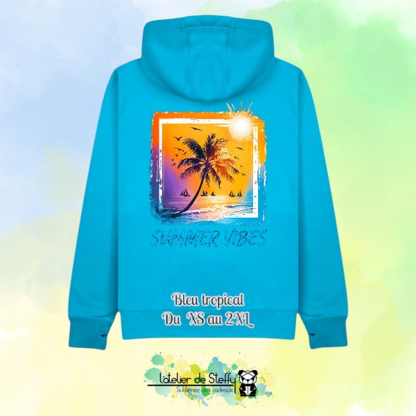 Veste sweat capuche Cath - Summer vibes – Image 10