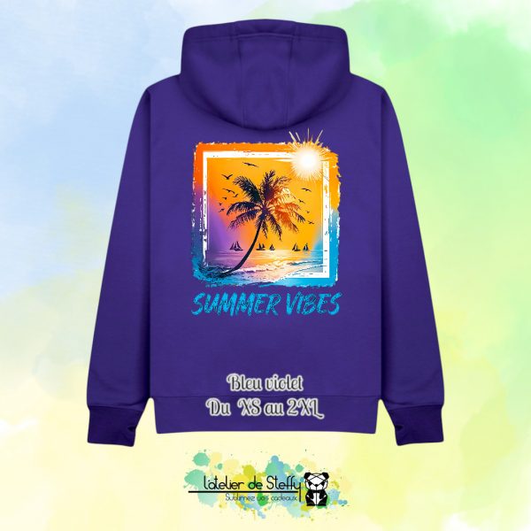 Veste sweat capuche Cath - Summer vibes – Image 11