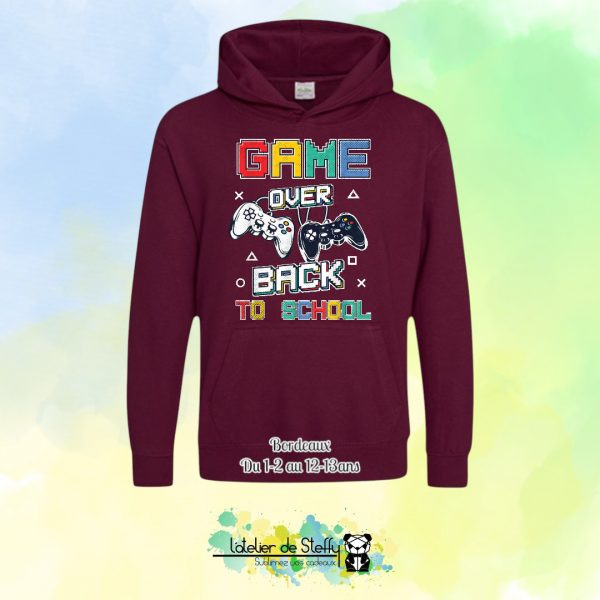 Sweat capuche Noah - Game over...Back to school – Image 13