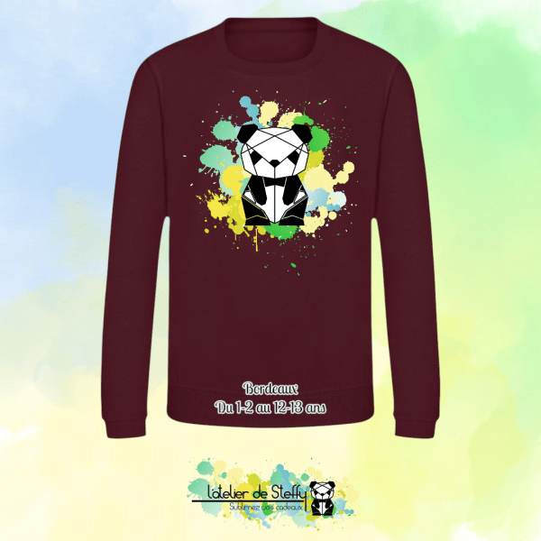 Sweat col rond Lyzo - Panda de l'atelier – Image 10