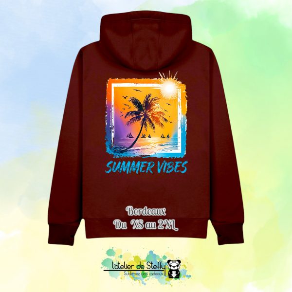Veste sweat capuche Cath - Summer vibes – Image 12