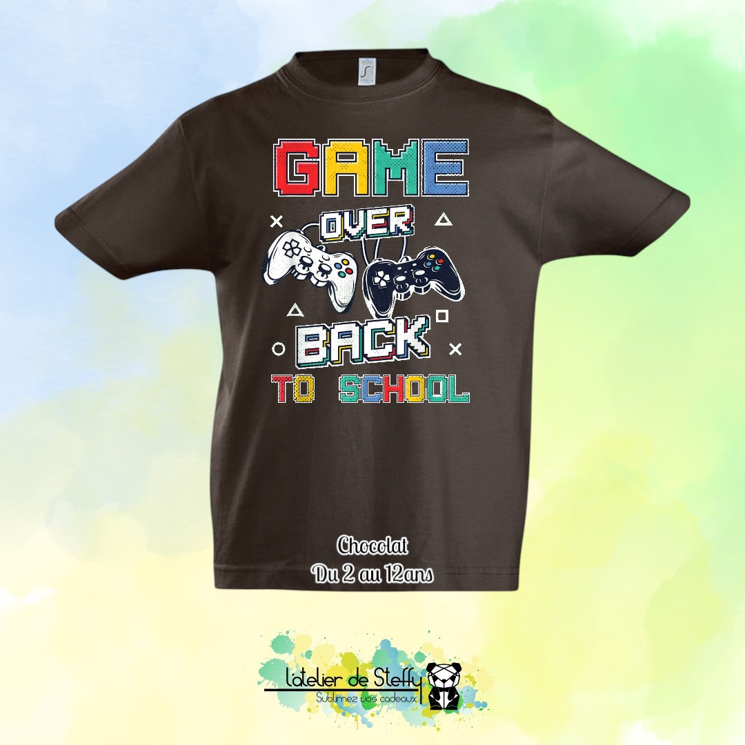Tee shirt Max - Game over...Back to school – Image 4
