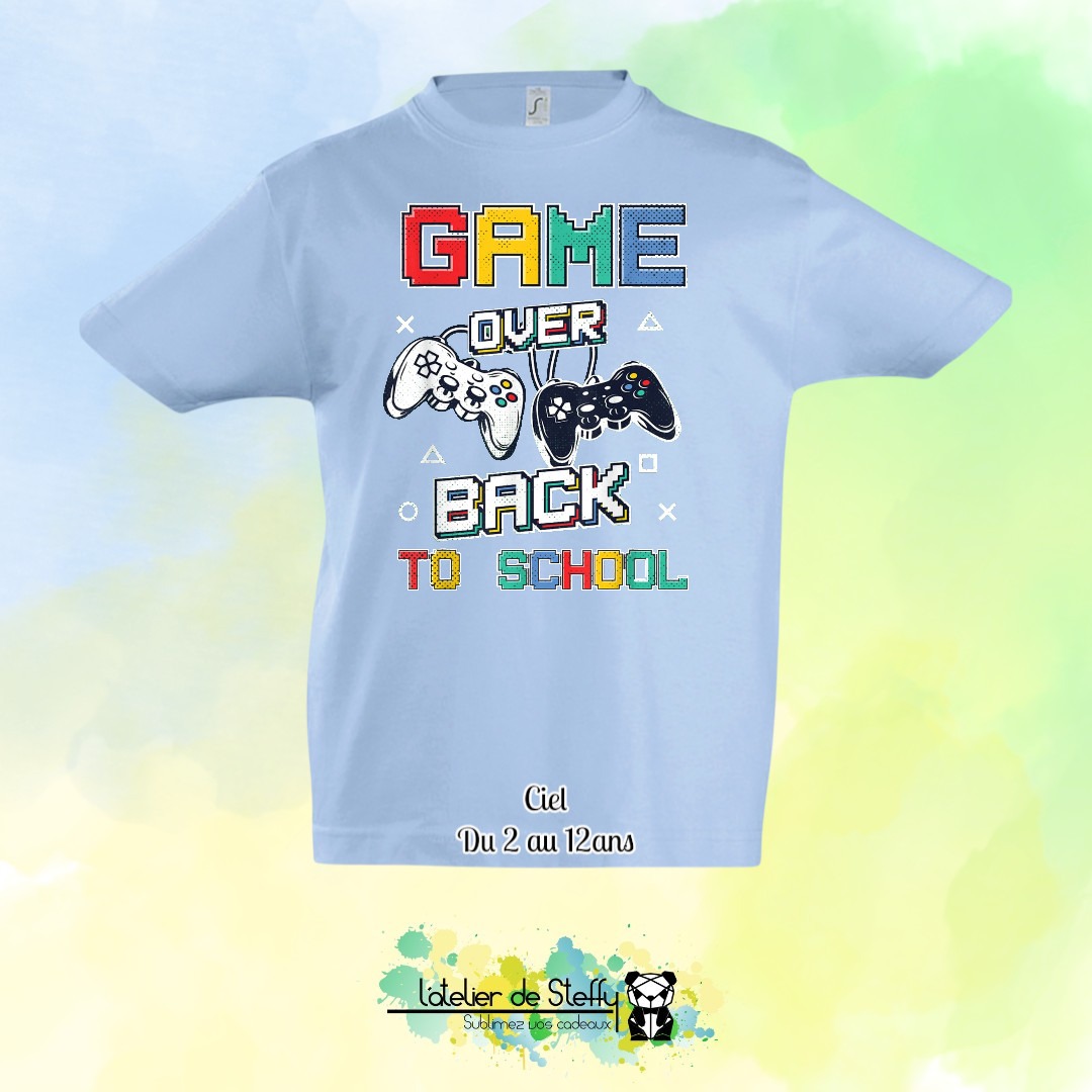 Tee shirt Max - Game over...Back to school – Image 5