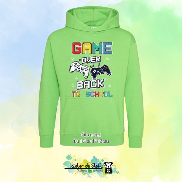 Sweat capuche Noah - Game over...Back to school – Image 14