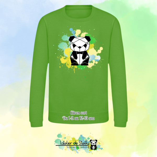Sweat col rond Lyzo - Panda de l'atelier – Image 11