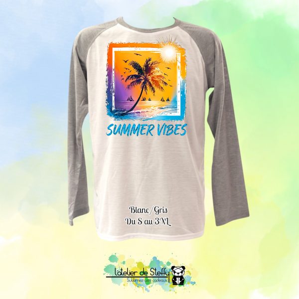 Tee shirt manches longues Adam - Summer vibes – Image 4