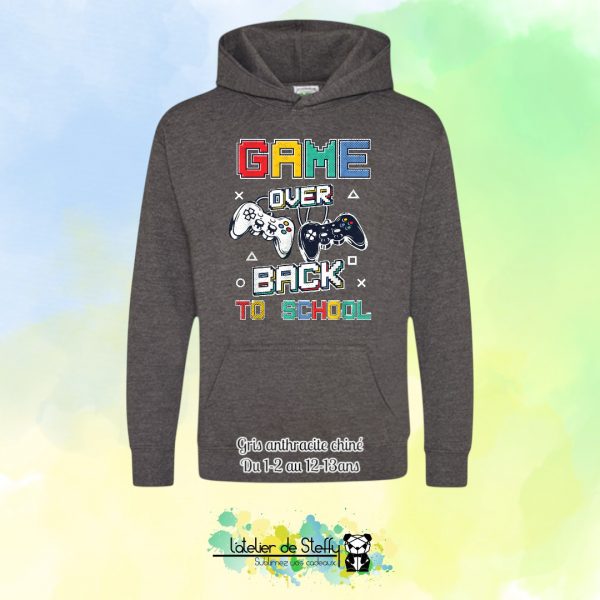 Sweat capuche Noah - Game over...Back to school – Image 15