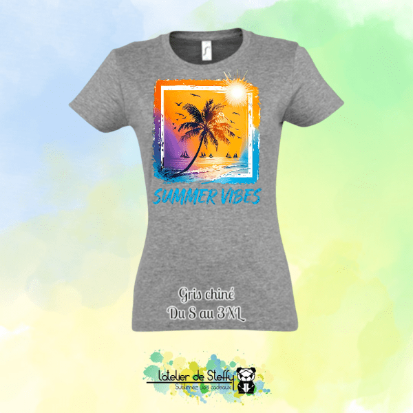 Tee shirt Steffy - Summer vibes – Image 15