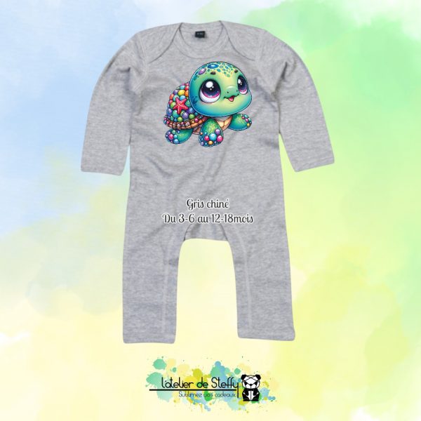 Barboteuse Pitchoune - Tortue mimi – Image 4