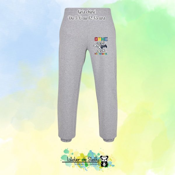 Pantalon jogging Nino - Game over...Back to school – Image 2