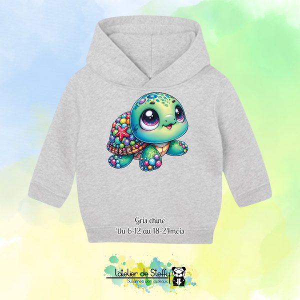 Sweat capuche Boudchou - Tortue mimi – Image 3