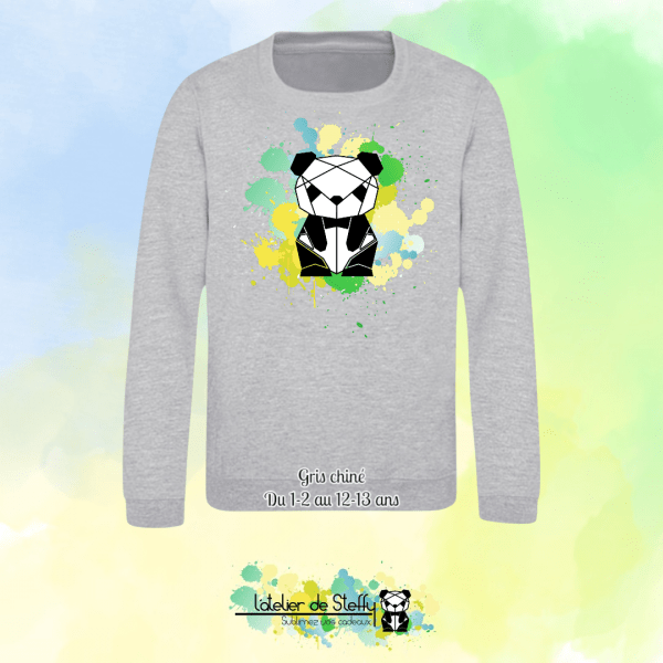 Sweat col rond Lyzo - Panda de l'atelier – Image 13