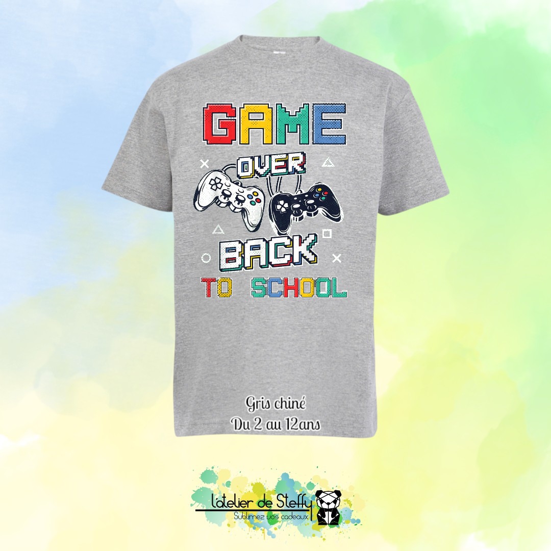 Tee shirt Max - Game over...Back to school – Image 6