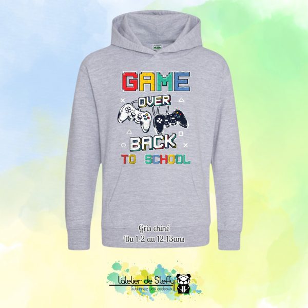 Sweat capuche Noah - Game over...Back to school – Image 16