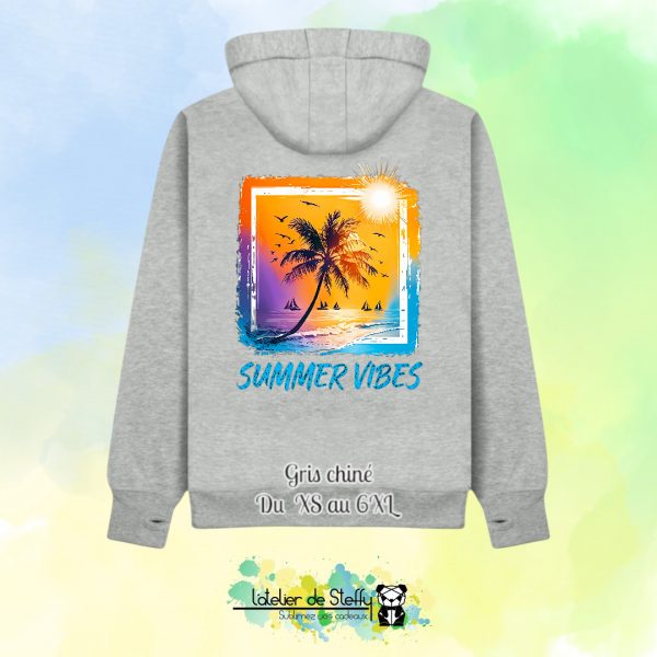 Veste sweat capuche Cath - Summer vibes – Image 15