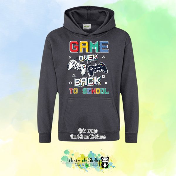 Sweat capuche Noah - Game over...Back to school – Image 17