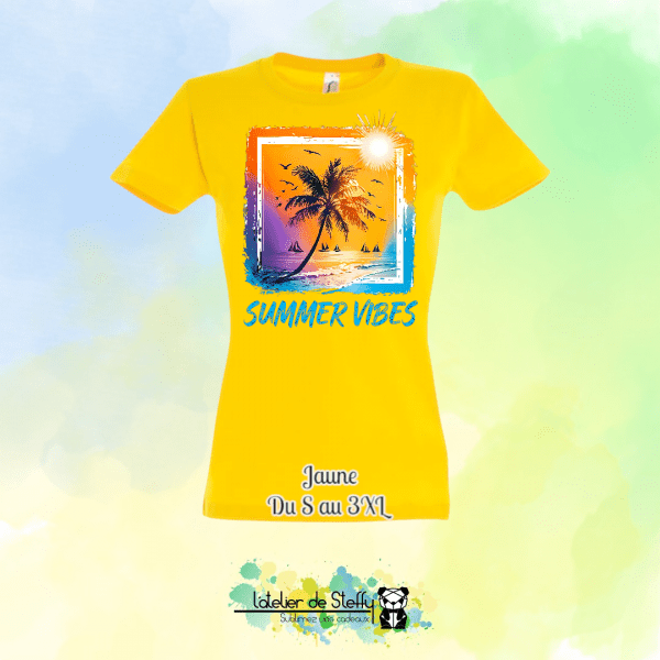 Tee shirt Steffy - Summer vibes – Image 18