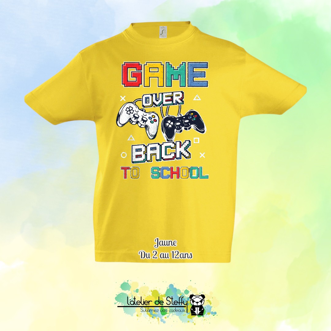 Tee shirt Max - Game over...Back to school – Image 7