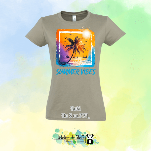 Tee shirt Steffy - Summer vibes – Image 19