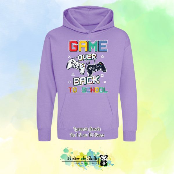 Sweat capuche Noah - Game over...Back to school – Image 23