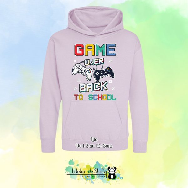 Sweat capuche Noah - Game over...Back to school – Image 24