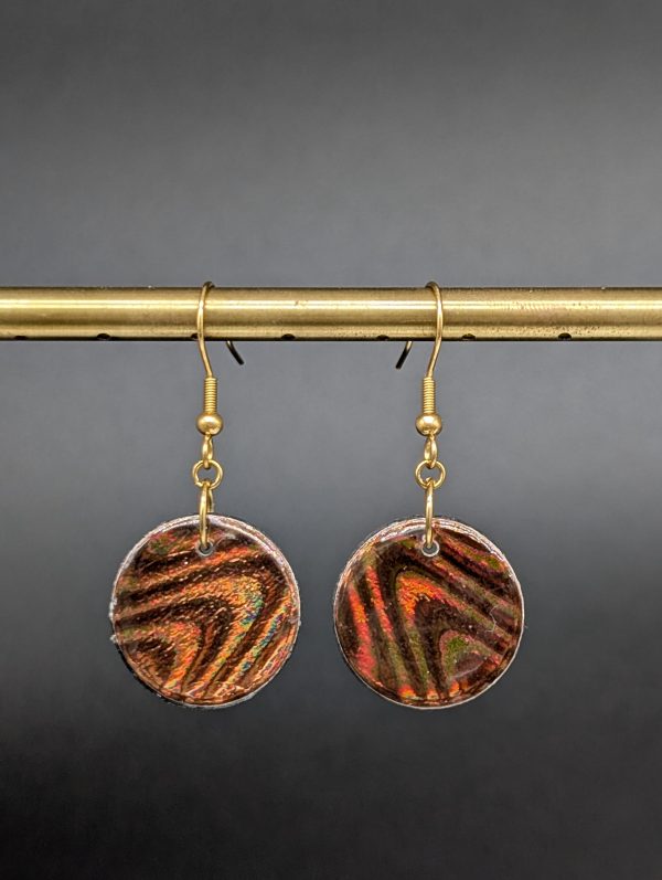 Boucles d'oreilles Livia - Chocolat astral